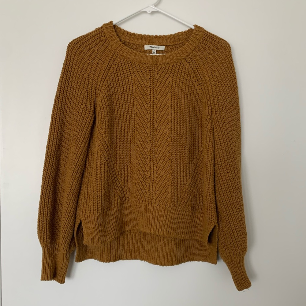 madewell knit balloon sleeve sweater
